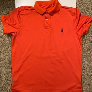 Neon orange Ralph Lauren Polo shirt / size M
